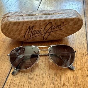 Maui Jim Women’s Sunglasses.  Brand new Baby Beach, Silver frames, Polarized
